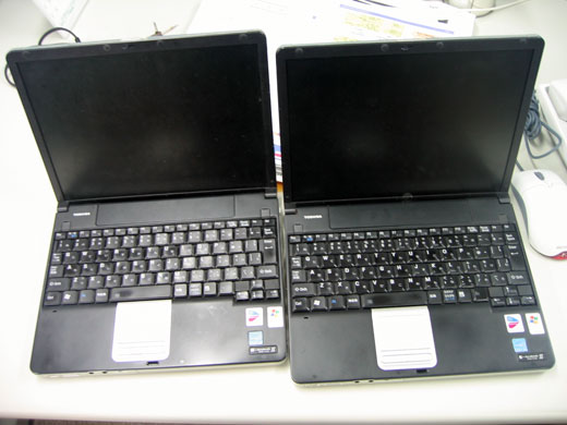 2台のdynabook_ss_1610